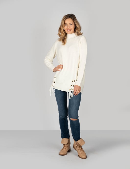 Trussardi Jeans Pullover Damen beige - Image 2