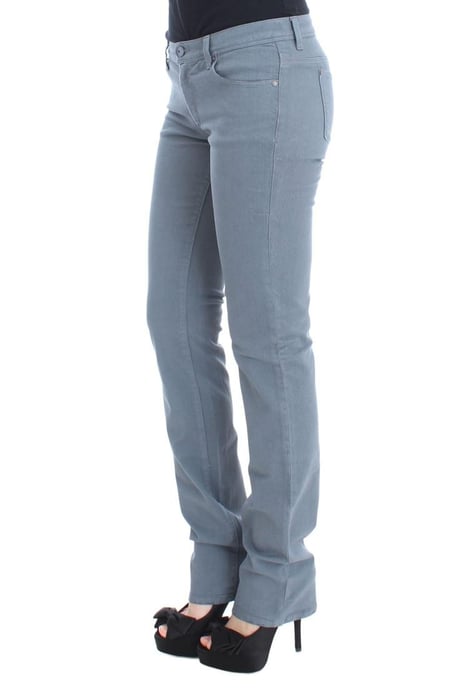 Ermanno Scervino Damen Blaue Baumwollmischung Slim Fit Bootcut Jeans - Image 2