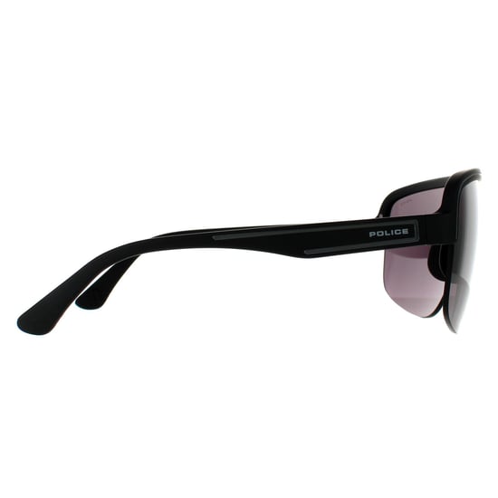 Police Semi Rimless Mens Matte Black Smoke Grey Sonnenbrille - Image 4