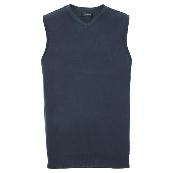 Russell Collection - Sweatshirt V-Ausschnitt für Herren Ärmellos (Dunkelblau) - Image 1