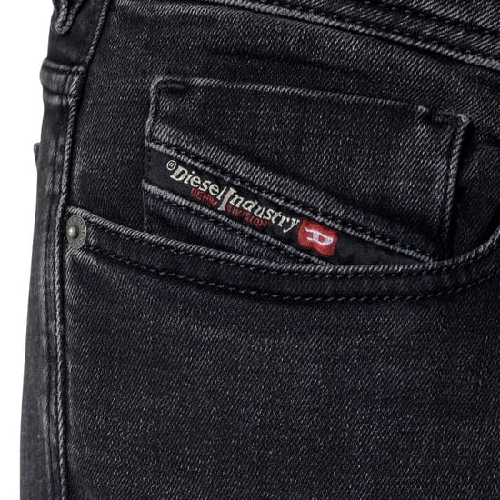 Diesel Sleenker Dunkelgraue Denim-Jeans - Image 3