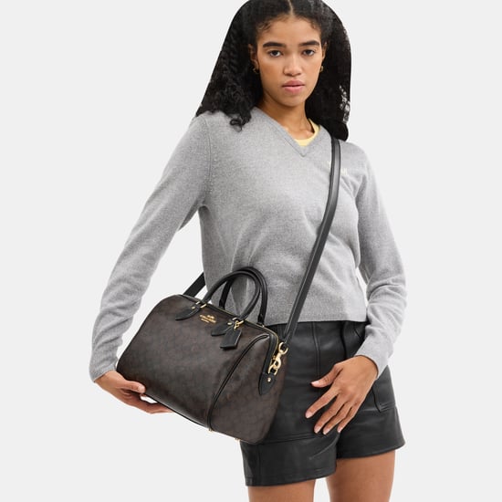 Rowan Large Satchel in Soft Signature Canvas
