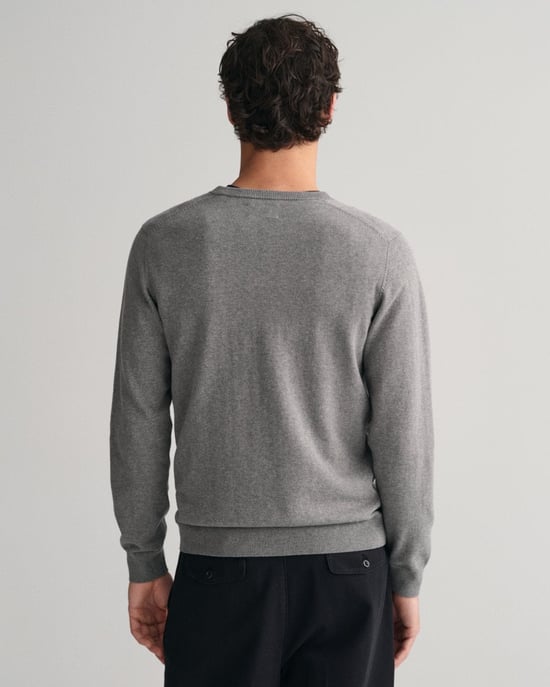 GANT Herren Pullover aus Baumwolle mit V-Ausschnitt - Image 4