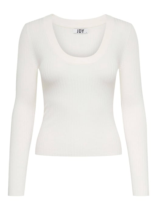 JDY geripptes Top JDYPLUM gebrochenes Weiß - Image 1