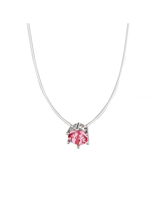 Unsichtbare Halskette - Silber und Rosa - Image 4