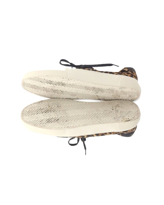 Saint Laurent Venedig Leder-besetzte Sneaker aus Tierdruck-Canvas - Image 6