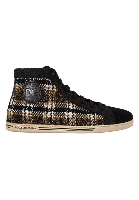 Braune High-Top-Turnschuhe - Image 1
