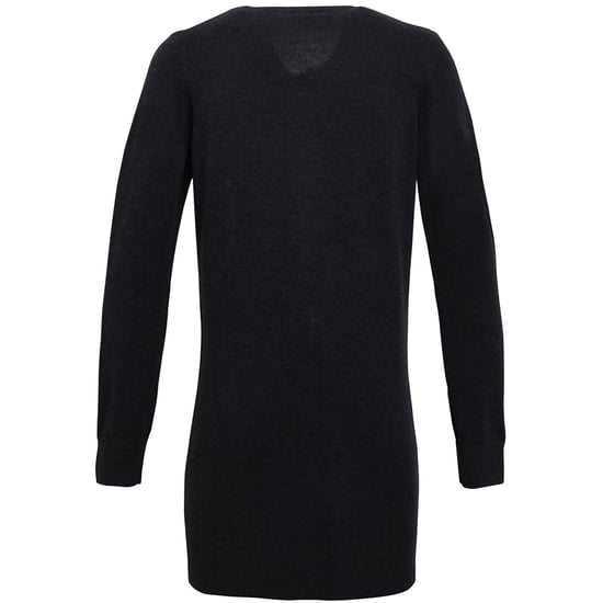Premier Womens/Ladies Longline V-Ausschnitt Strickjacke (Charcoal) - Image 2