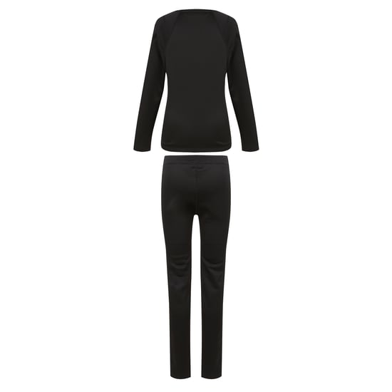 Regatta Womens/Ladies Plain Thermal Base Layer Set (Black)