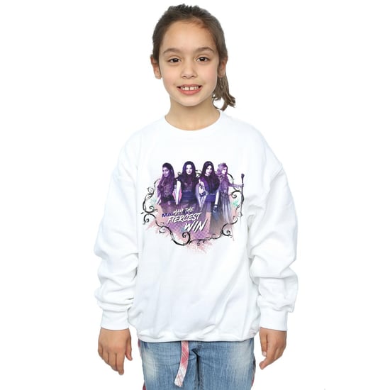 Disney - "The Descendants The Fiercest Win" Sweatshirt für Mädchen (Weiß) - Image 2