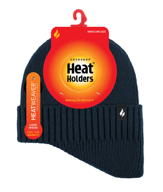 Wärmehalter - Thermische Acryl-Winter-Expeditionsmütze mit tiefem Halsausschnitt für Männer - Navy - Image 2