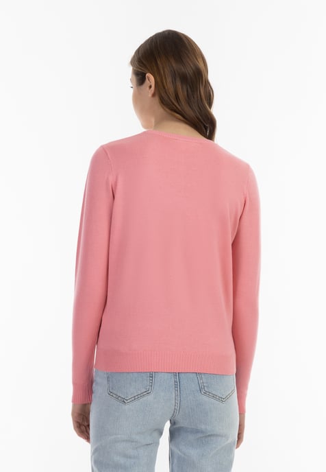 Mymo Strickpullover Damen Rosa - Image 4