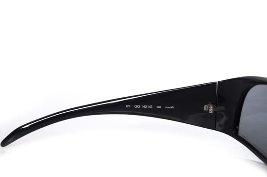 Schwarze futuristische Sonnenbrille. - Image 6