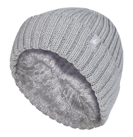 Wärmehalter - Wintermützen- und Handschuhset für Mädchen aus geripptem Material - Image 1