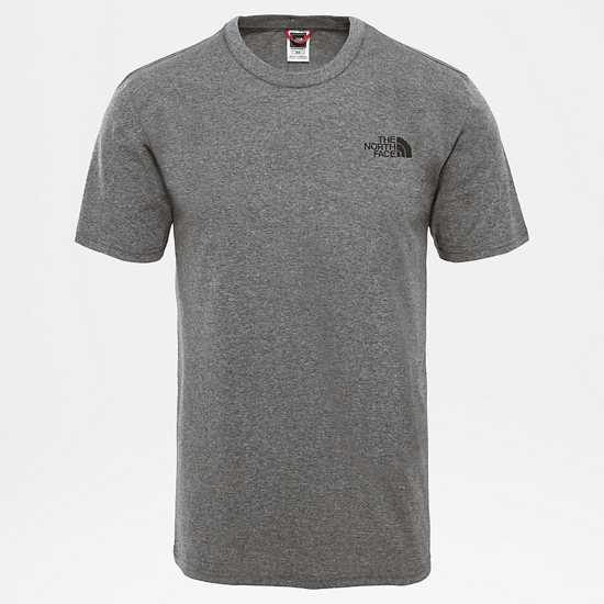 Men’s The North Face Short Sleeve Simple Dome T-Shirt, TNF Medium Grey Heather