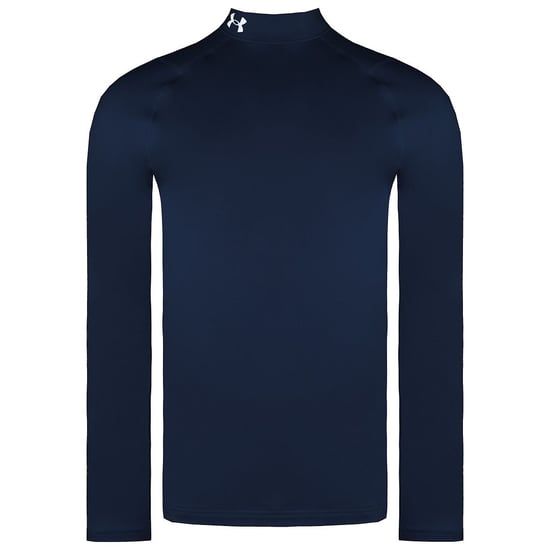 Under Armour ColdGear White Navy Infrared Fitted Golf Mock Baselayer 1366269 408