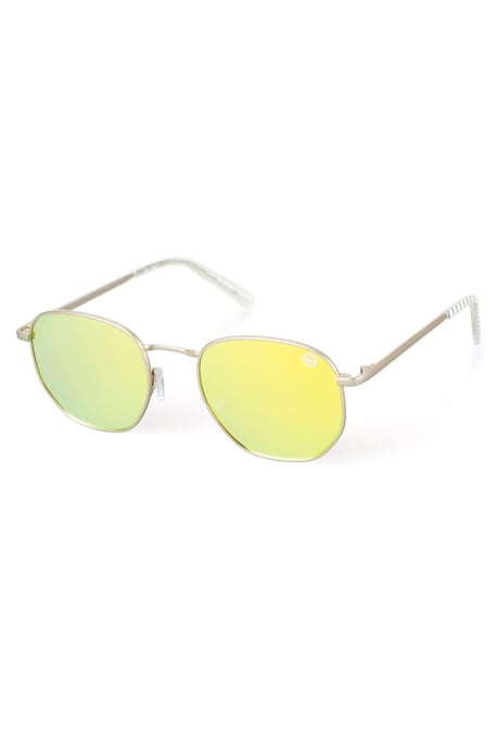 Hype Gold Yellow Geo Sunglasses