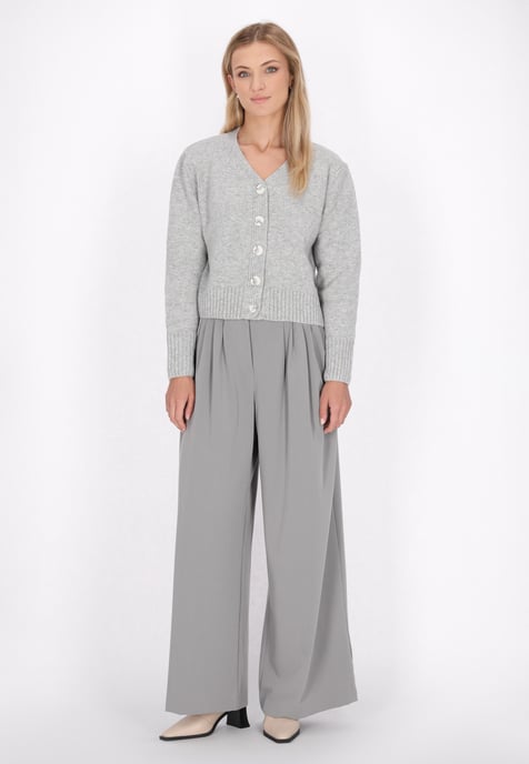 Dreimaster Cardigan Damen Grau Melange - Image 2
