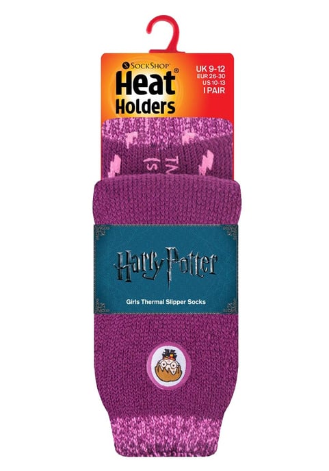 Wärmehalter - Kindercharakter rutschfeste 2.3 TOG Winter warme thermische Hausschuhsocken mit Greifern - Harry Potter Mädchen - Image 2