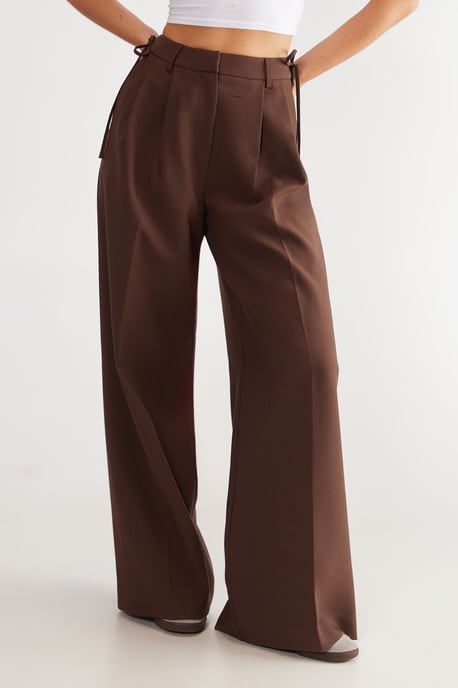Premium Tailored Tie Detail Trouser - Image 1