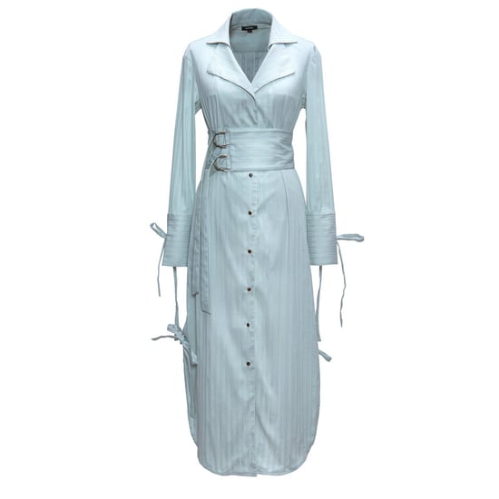 Langes Schneiderhemdkleid - Image 5