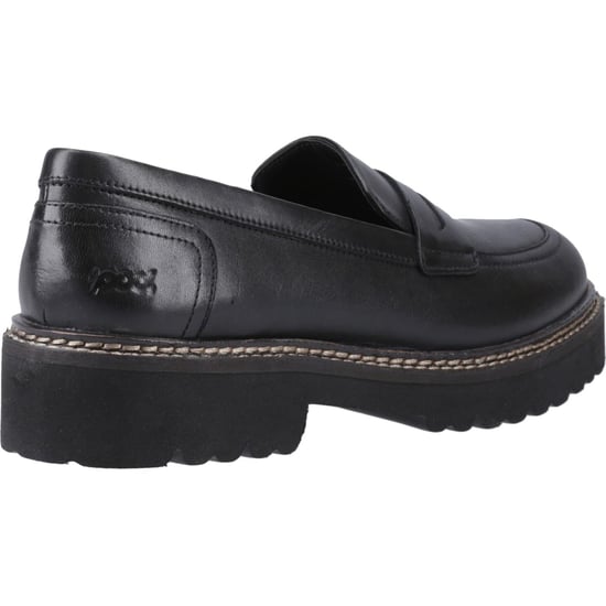 Pod Kenny Leder Damen Schwarz Loafers - Image 2