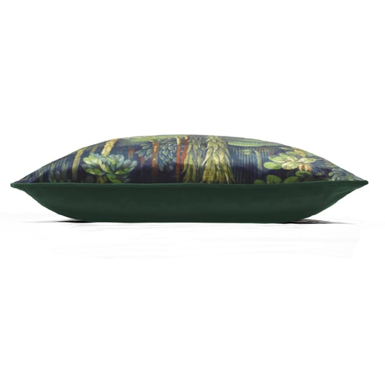 Prestigious Textiles Forbidden Forest Tropical Piped Velvet Feather Filled Cushion