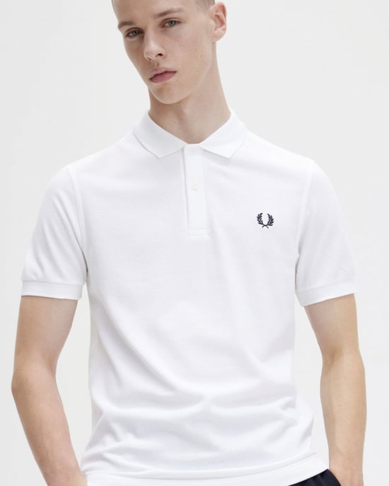 Fred Perry Herren Unifarbenes Signature Polo-Shirt NOS - Image 3