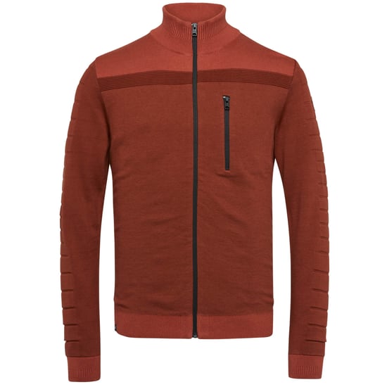 Herren Strickjacke von der Marke Vanguard. Die Weste ist aus Baumwolle gefertigt und hat eine normale Passform. Die weiche Baumwolle sorgt für hohen Tragekomfort. Marke: VanguardModellname: VKC2209384Kategorie: HerrenwesteMaterialien: BaumwolleFarbe: rot - Image 1
