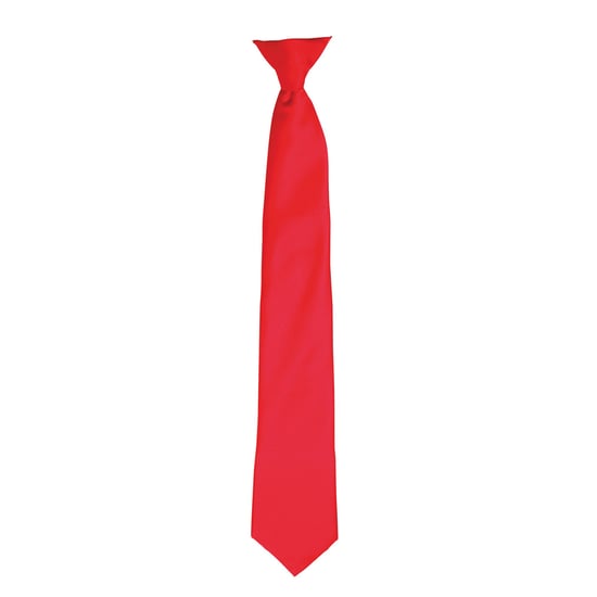 Premier Colours Herren Satin Clip Krawatte (Erdbeerrot) - Image 1