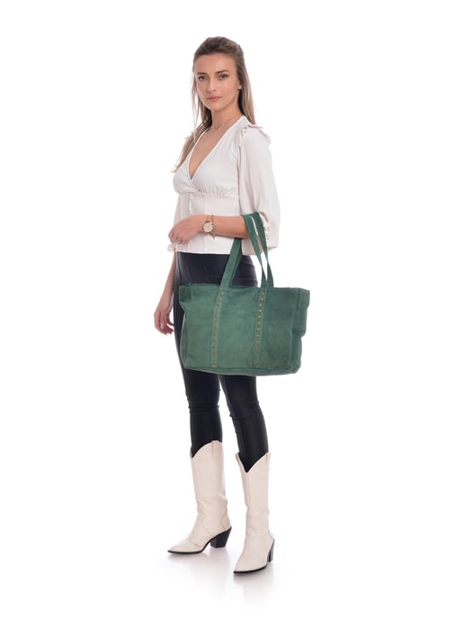 Carla Ferreri SS22 CF 8127 Vert Cuir de vachette Sac - Image 5