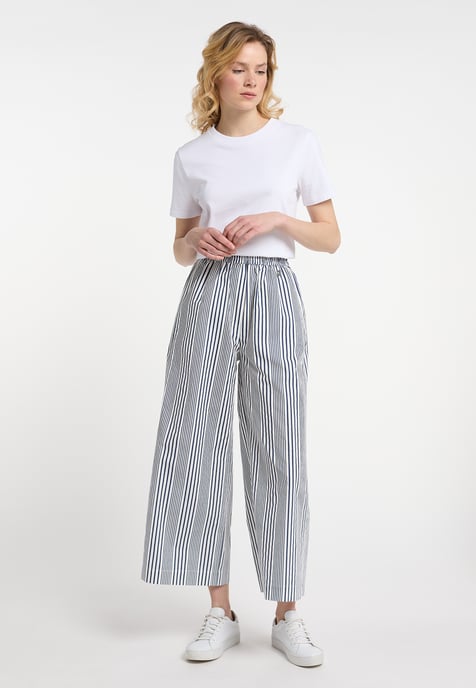 Dreimaster Culotte Damen Wollweiß/Marine - Image 2