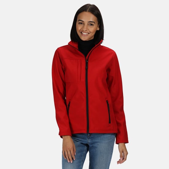 Regatta Womens/Ladies Octagon II Waterproof Soft Shell Jacket (Classic Red/Black)