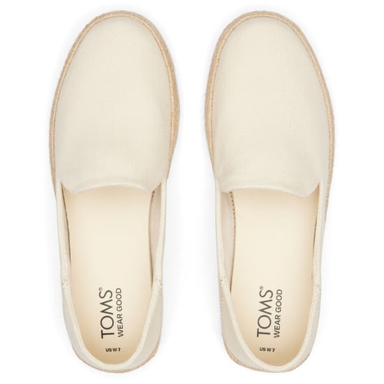 TOMS Carolina 100% Baumwolle Damen Natur Espadrilles - Image 4