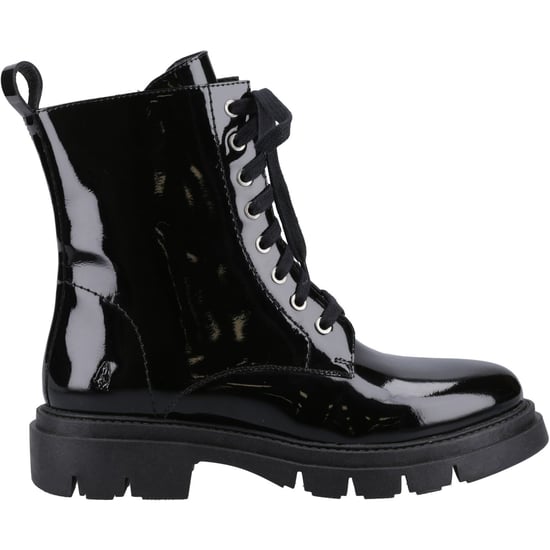 Hush Puppies Rhea Leder Damen Schwarz Stiefel - Image 5