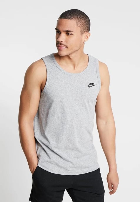 Nike Herren Athletic Gym Casual Vest Tank Top in Grau - Image 1