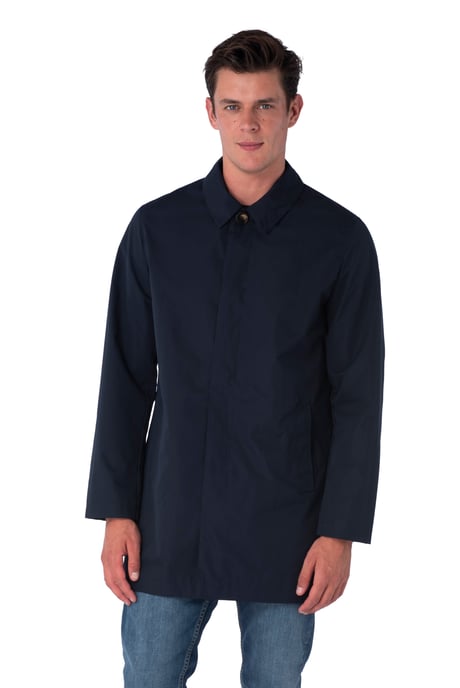 Harry Brown Men's Navy Single Breasted Trench Coat