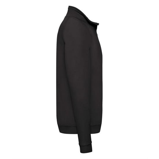 Fruit Of The Loom Herren Zip Neck Sweatshirt (Schwarz) - Image 2