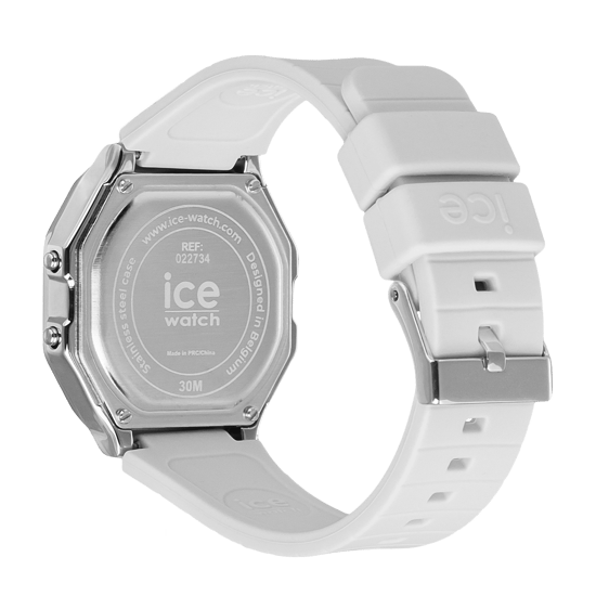 Ice Watch Ice Digit Retro - Metall Silberspiegel - Weiße Damenuhr 022734 - Image 3