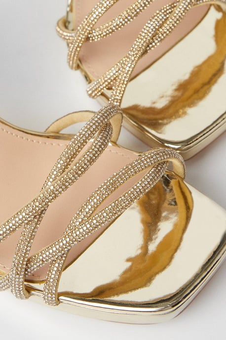 Taylor Diamante Platform Heeled Sandals - Image 4