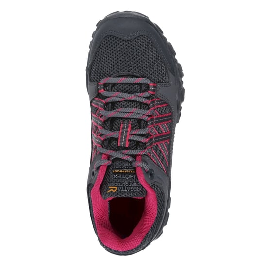 Regatta Childrens/Kids Edgepoint Wasserdichte Wanderschuhe (Steel/Pink Fusion) - Image 5