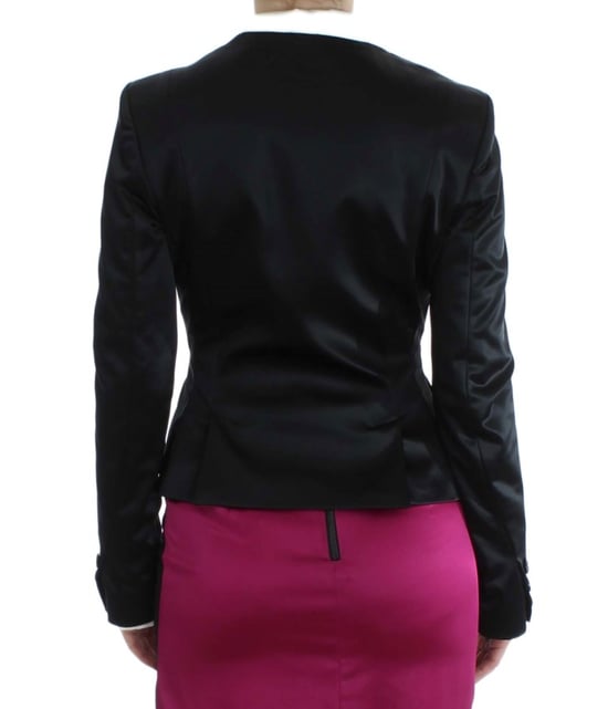 Veste blazer stretch noir et rose pour femmes Exte - Image 3