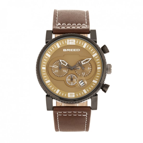 Breed Ryker Chronograph Leather-Band Watch w/Date