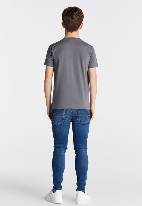 Boy's SikSilk Juniors Essentials Midstone Skinny Jeans in Blue