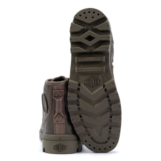 Palladium Pampa Hi Wax Leinwand Braune Stiefel - Image 4