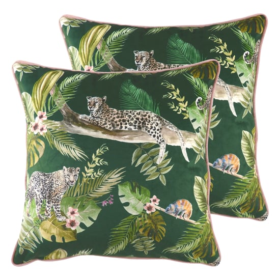 Jungle Leopard Cushions (Twin Pack)