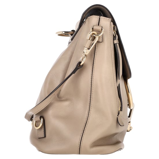 Chloé Faye Rucksack aus beigem Leder und Wildleder - Image 2