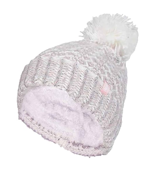 Damen Fleece gefüttert Cuffed Thermal Winter Bommelmütze mit Pom Pom - Image 1