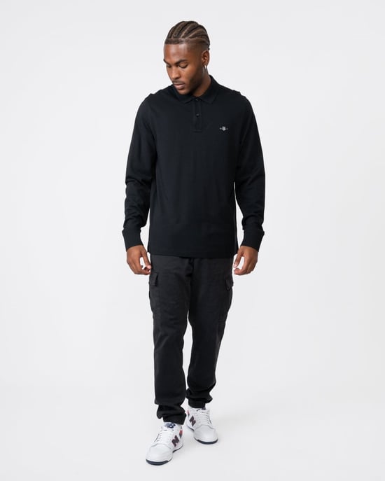 Gant Regular Shield Longsleeve Pique Rugger Poloshirt - Image 3