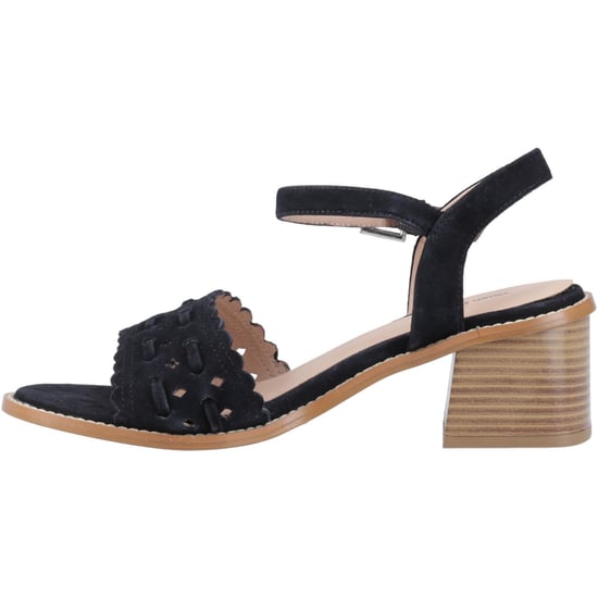 Hush Puppies Lacie Veloursleder Damenschwarze Sandalen - Image 4